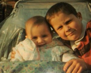 One of the last pictures of Rikki Neave with his five-month-old sister Sheridan. It was taken just before Rikki was murdered.