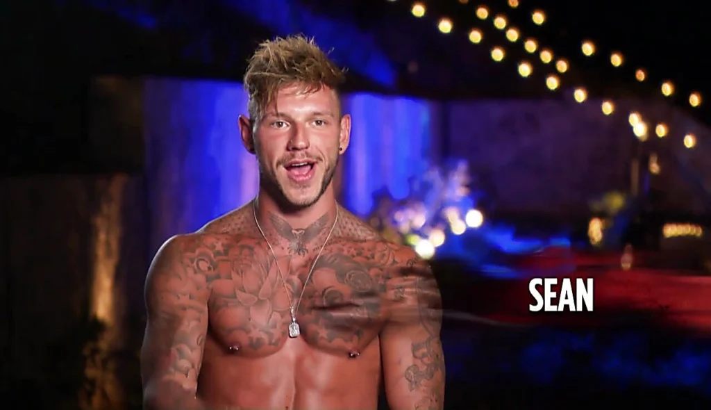 Sean appeared on MTV's Ex on the Beach in 2017. Picture: MTV