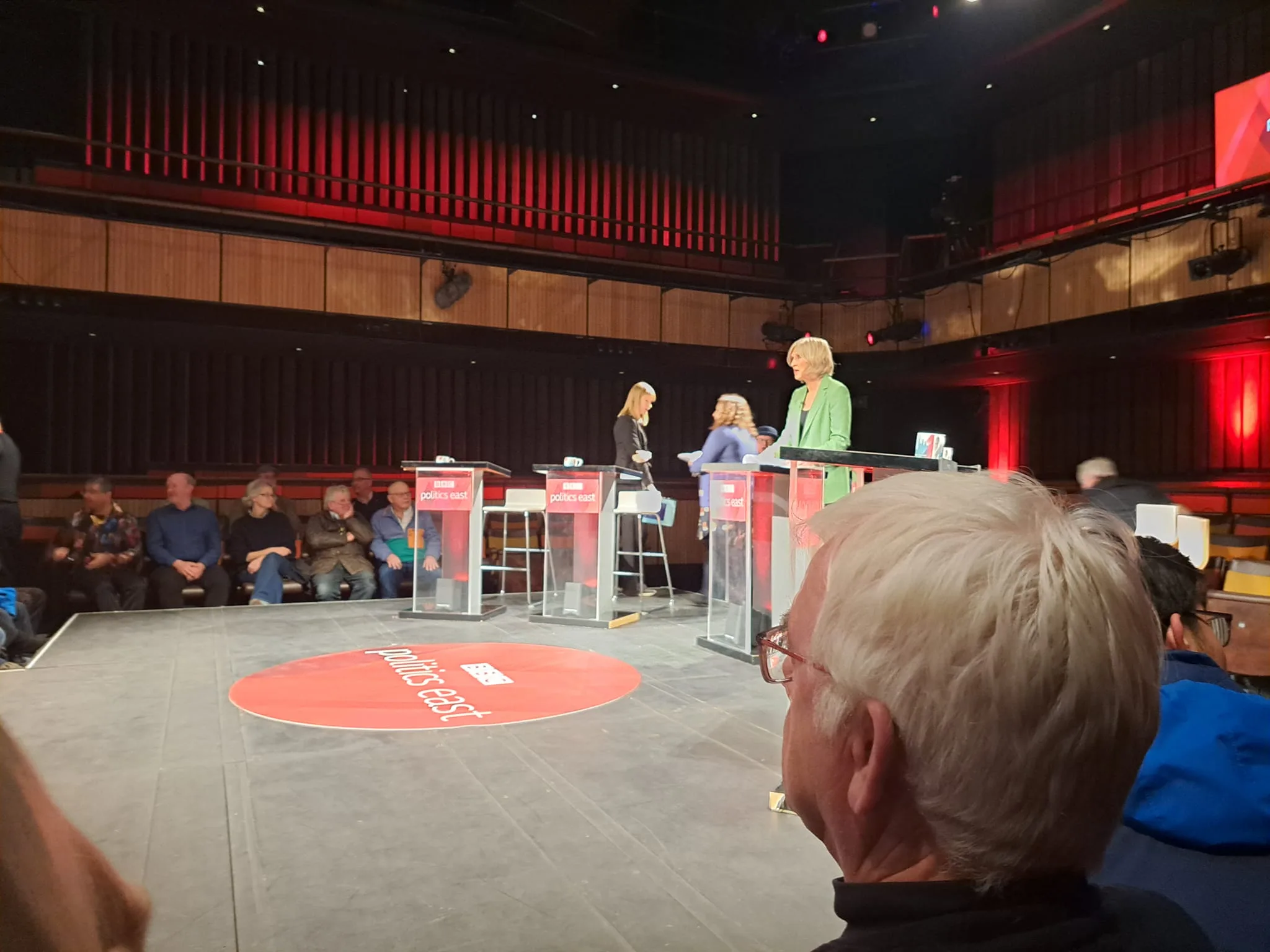 For the TV debate on Cambridge Congestion Charge, the BBC hand picked an audience of around 50 to quiz a panel. PHOTO: Neil Mackay