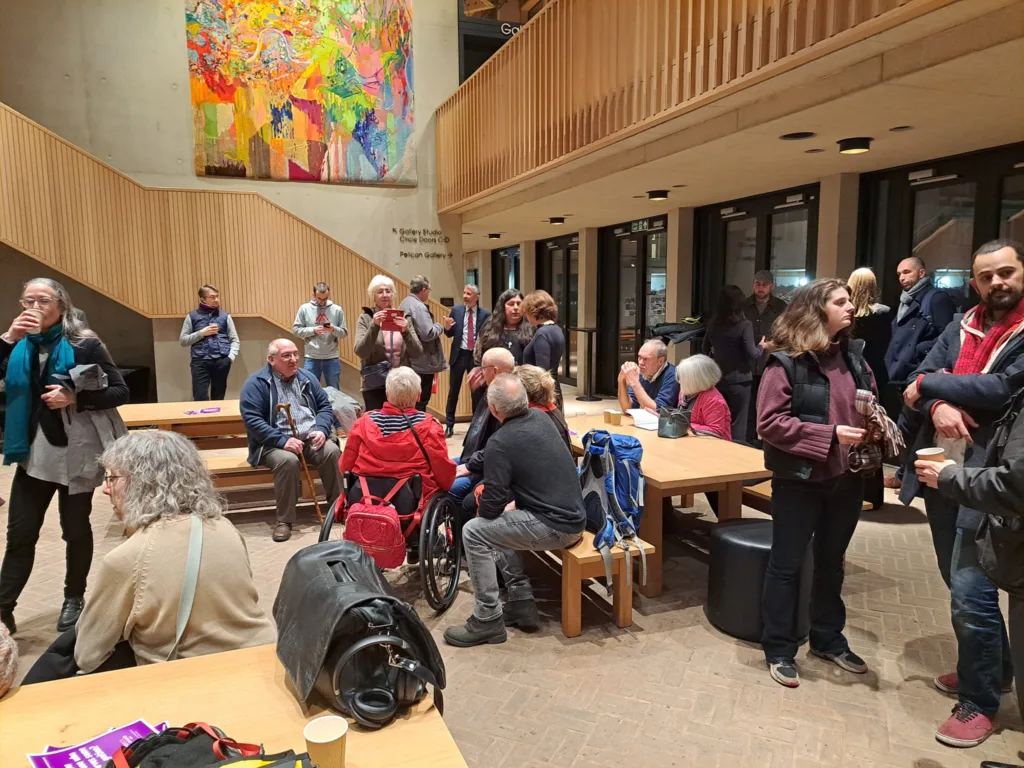 For the TV debate on Cambridge Congestion Charge, the BBC hand picked an audience of around 50 to quiz a panel. PHOTO: Neil Mackay