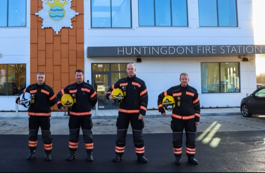 Cambridgeshire Fire and Rescue has moved its Huntingdon station to Percy Road