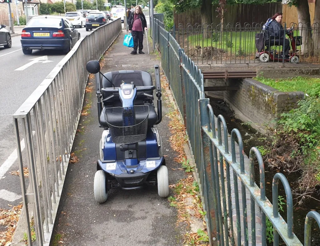 John Morris: “A few photos of the so-called shared use paths around the ring road and the pedestrianised high street where cycling is prohibited from 10am to 4pm most days”. PHOTO: John Morris 