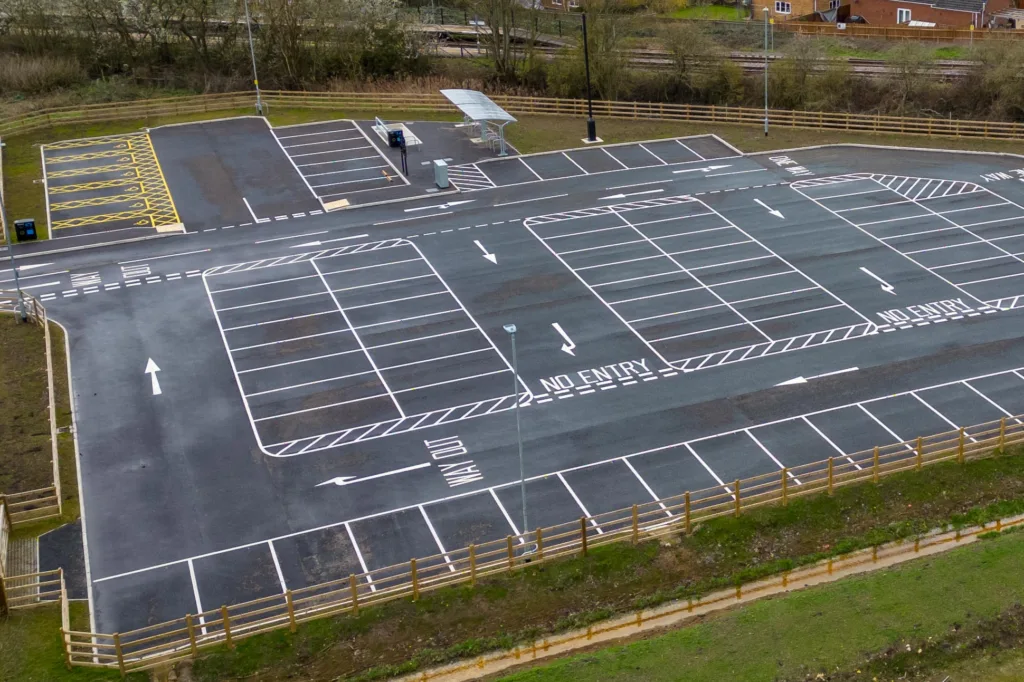 112 space car park not yet arriving at Manea station is a year late