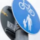 A sign made in 2022 has now been installed near to where Celia Ward, 77, fell of her cycle into the path of an oncoming car and was killed. But what sign indicating dual cycle/pedestrian use was there when the incident happened in 2020? Nursery Road, Huntingdon, Saturday 04 March 2023. Picture by Terry Harris