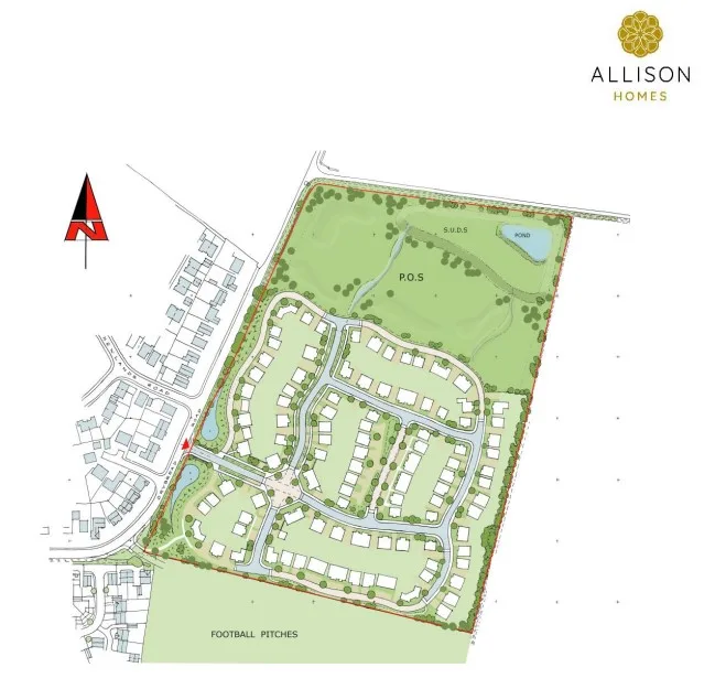 Site for 175 homes is described as on land south of 250 Drybread Road, Whittlesey, which, Allison Homes have told planners is “located 1.2 miles from the town centre and is accessible by foot or bike”.