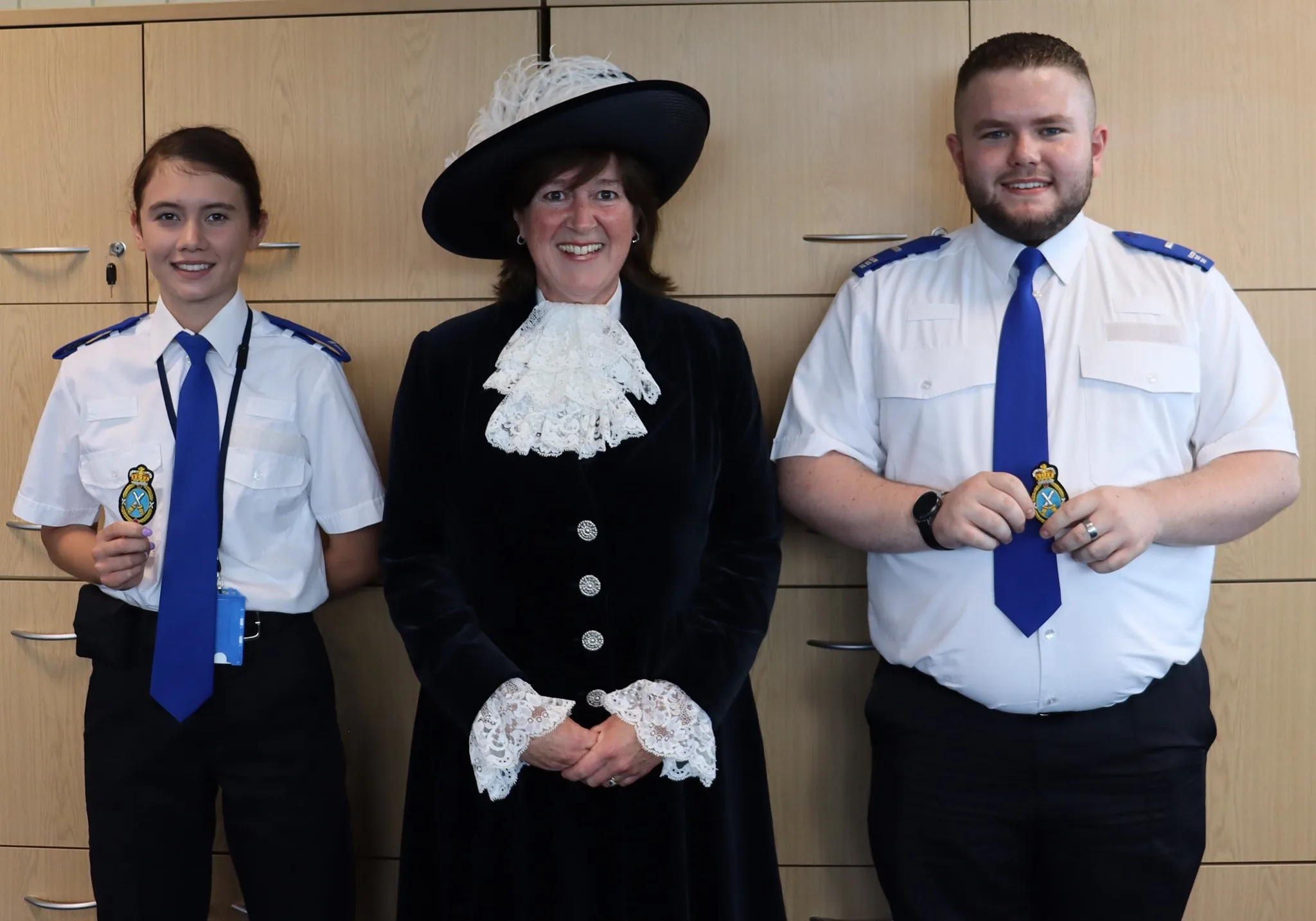 Aged only 17, Jade-Lee Davis and Billy Cunningham became the force's first High Sheriff cadets, nominated by their cadet leaders for their self-confidence, discipline and support to the force.