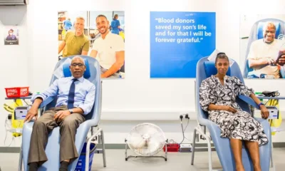 Lord Simon Woolley, principal of Homerton College, Cambridge and founder of Operation Black Vote, joined Dame Sharon White, chair of the John Lewis partnership to kick off the campaign by visiting a new NHS Donor Centre.