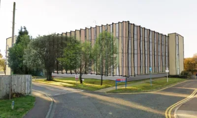 Ely hospital multi storey car park options were Option 1 - Vertical fins Option 2 – Horizontal fins Option 3 – Perforated panels. The public’s choice of vertical fins (above) has been chosen.