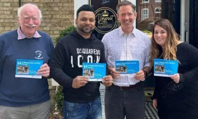 athan Djanogly MP (second right) campaigning in Brampton a year ago