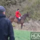 Shaun Parrish, 32, is the huntsman at the Fitzwilliam, responsible for controlling and directing the pack during a day’s hunting. Photo: PETERBOROUGH HUNT SABOTEURS