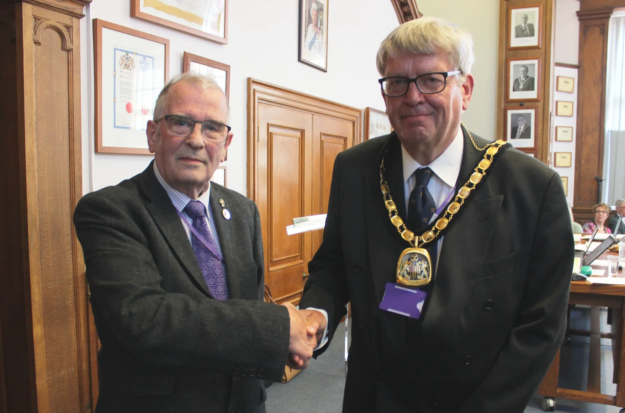 Cllr Alex Miscandlon (left) said the county council have a legal obligation to maintain the roads to a standard that is fit and usable by the public “and I'm glad we're taking legal advice on getting it done”.