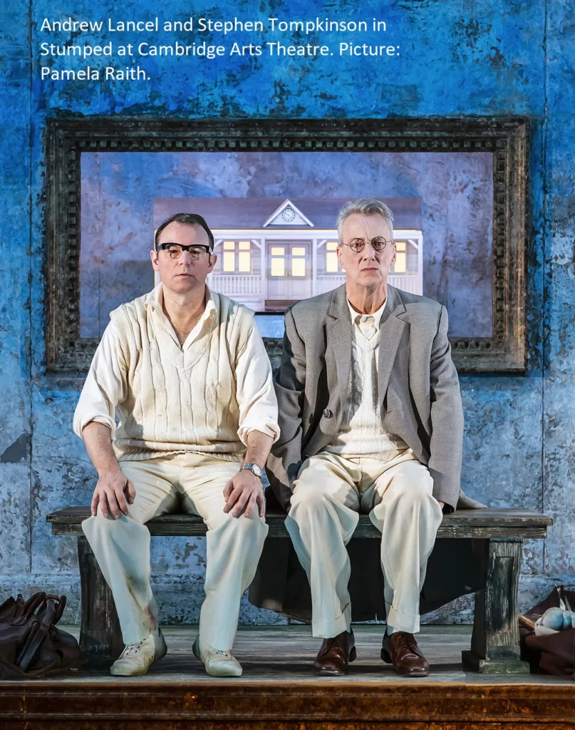 Stumped is at Cambridge Arts Theatre until Saturday, June 10 and then at Hampstead Theatre in London from June 16 to July 22. PHOTO: Pamela Raith Photography