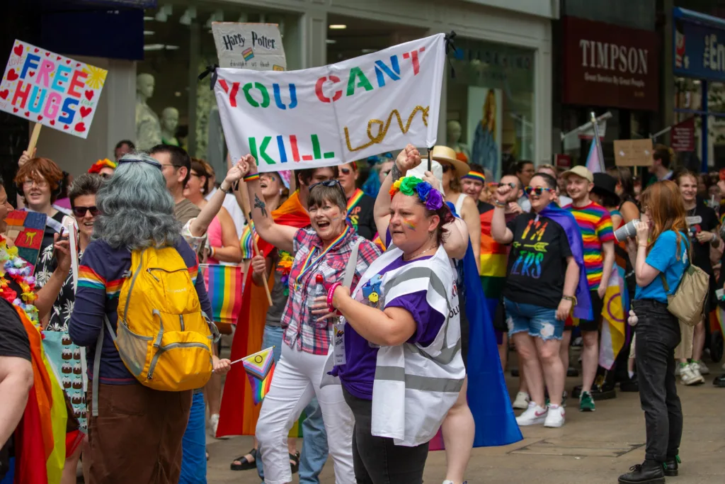 Peterborough Pride 2023: “The celebration aims to bring the city's LGBTQ+ community together and show support for those within it,” was how a Pride organiser described it. PHOTO: Terry Harris