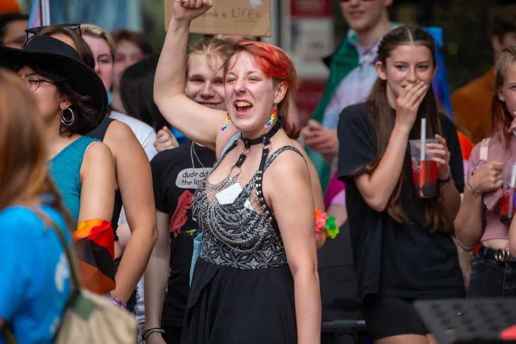 Peterborough Pride 2023: “The celebration aims to bring the city's LGBTQ+ community together and show support for those within it,” was how a Pride organiser described it. PHOTO: Terry Harris