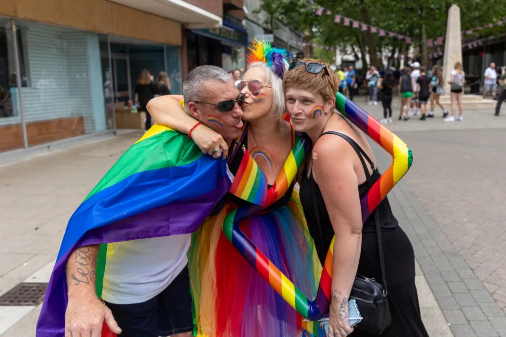 Peterborough Pride 2023: “The celebration aims to bring the city's LGBTQ+ community together and show support for those within it,” was how a Pride organiser described it. PHOTO: Terry Harris