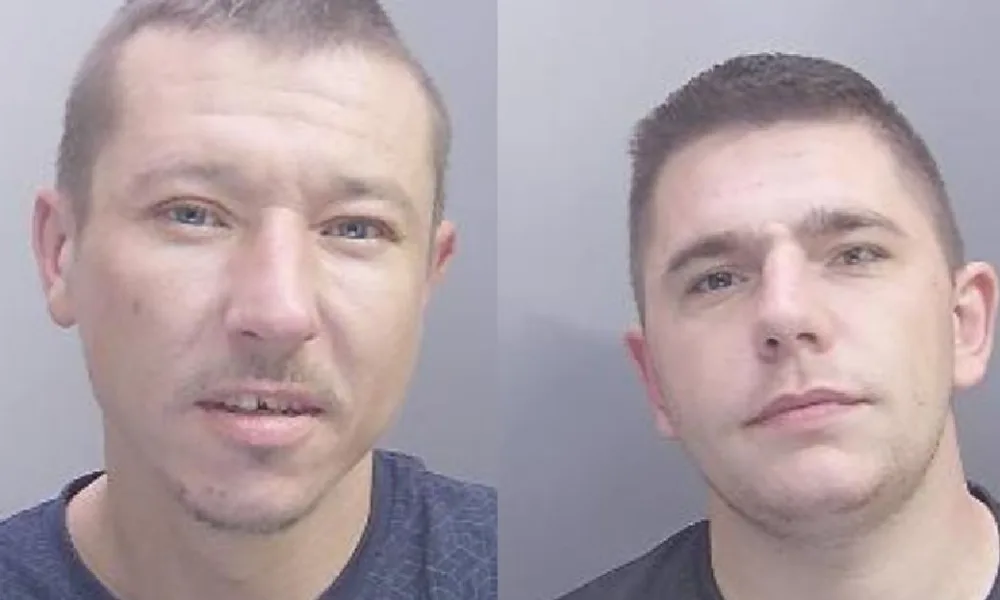 Rafal Wiejak (left) and Rafal Dylong “caused so much misery in a short space of time and I am delighted they have faced justice” says arresting police officer.