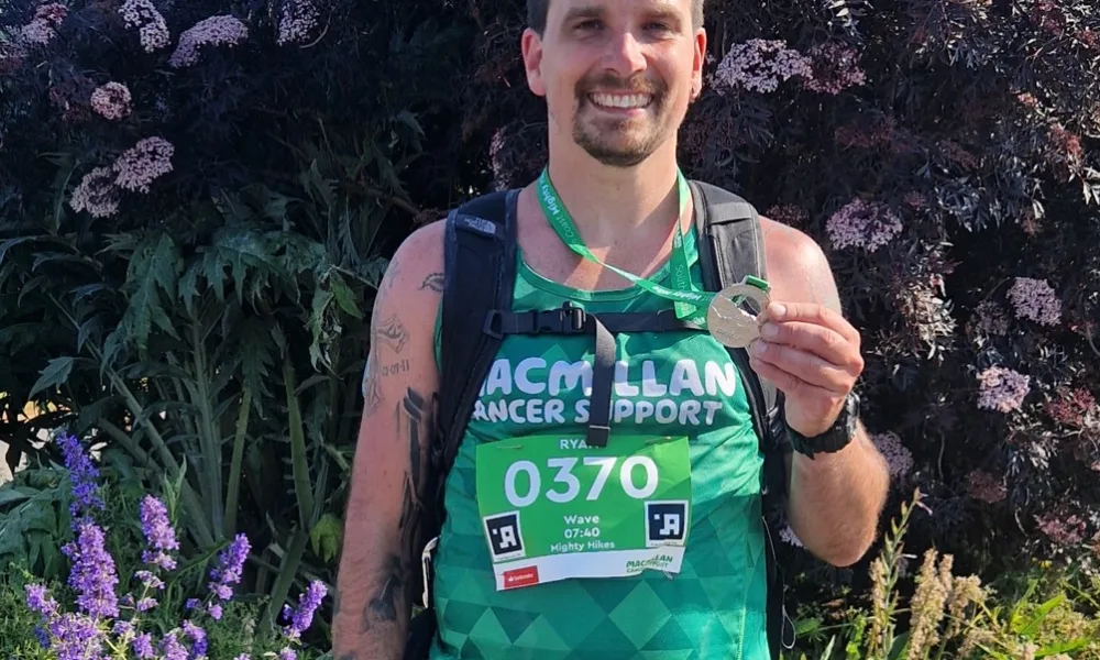 Ryan Densley, a patient care assistant at DWR Veterinary Specialists, has completed a marathon charity walk in memory of his mum.