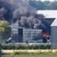 The fire at Corkers Crisp factory near Ely, Cambridgeshire. The smoke could be seen up to 50 miles away in Bedfordshire. PHOTO: Geoff Robinson