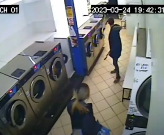 Joel Reed has been jailed for a robbery at a Cambridge launderette. He was caught on CCTV brandishing a knife