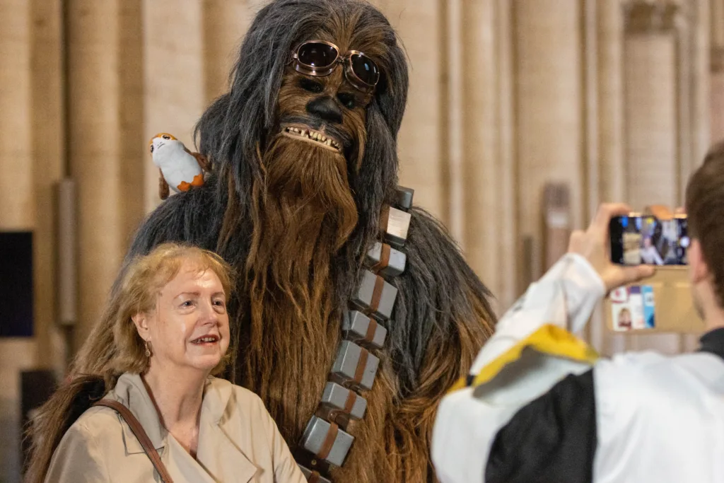 cosplay event at the Cathedral as part of a Star Wars Exhibition.,Cathedral, Peterborough Friday 04 August 2023. Picture by Terry Harris.