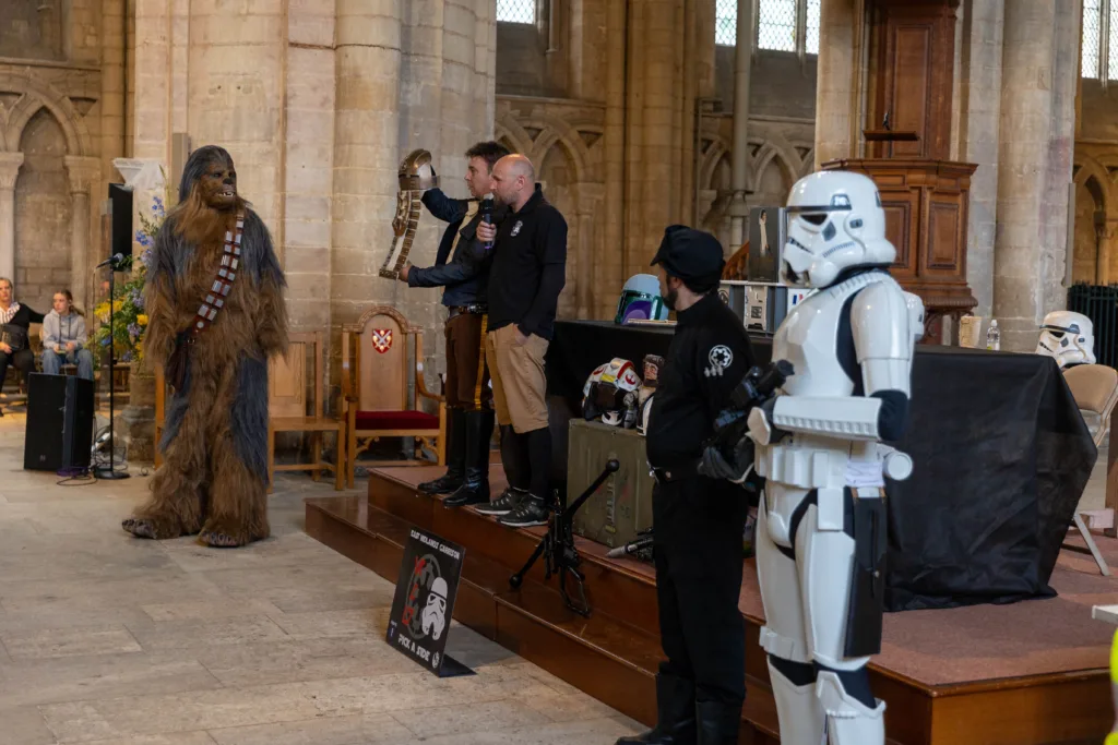 cosplay event at the Cathedral as part of a Star Wars Exhibition.,Cathedral, Peterborough Friday 04 August 2023. Picture by Terry Harris.