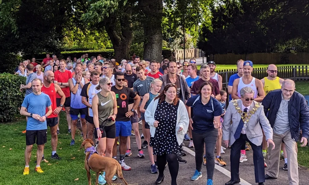 Launch of Wisbech parkrun. 129 took part in what will be a weekly event at Wisbech Park