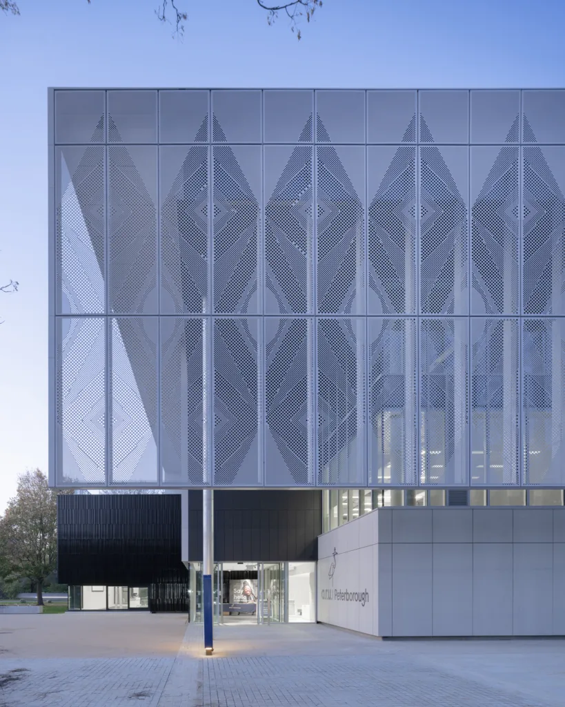 University House, the first phase of ARU Peterborough, has been shortlisted for the AJ Architecture Awards. PHOTO: Richard Fraser 