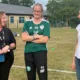 Lucy meeting the Soham Town Ranger U16’s Girls alongside the Living Sport Team