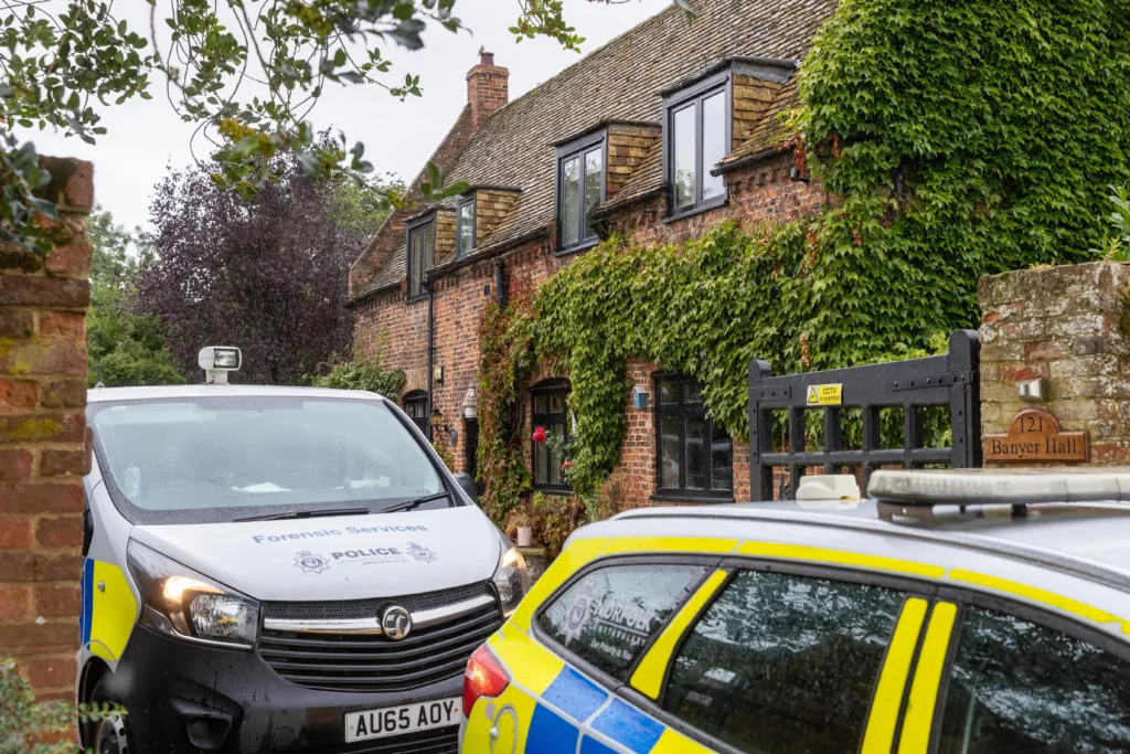 A man is being held on suspicion of murder following the discovery of a woman’s body near Wisbech, Cambridgeshire.Picture by Terry Harris