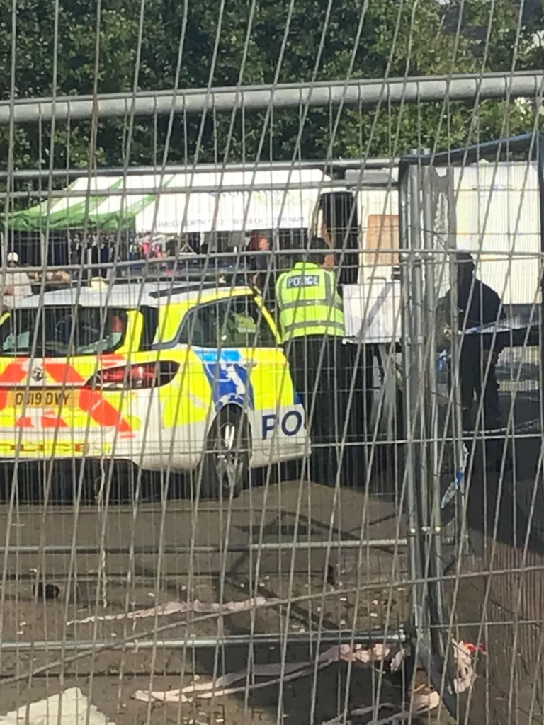 This is the scene confronting visitors and shoppers to Wisbech today. The photos show a police presence in the town and a pub and other businesses cordoned off. 