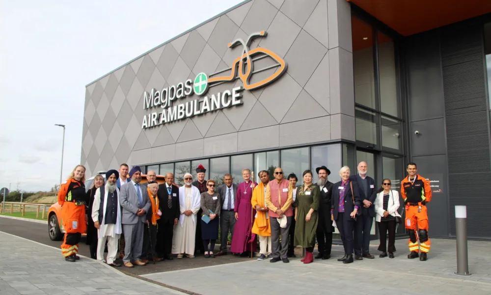 Community faith leaders took it in turn to bless the new Magpas HQ in different ways, all thanking the people and the work undertaken within the building for its important impact on the community.