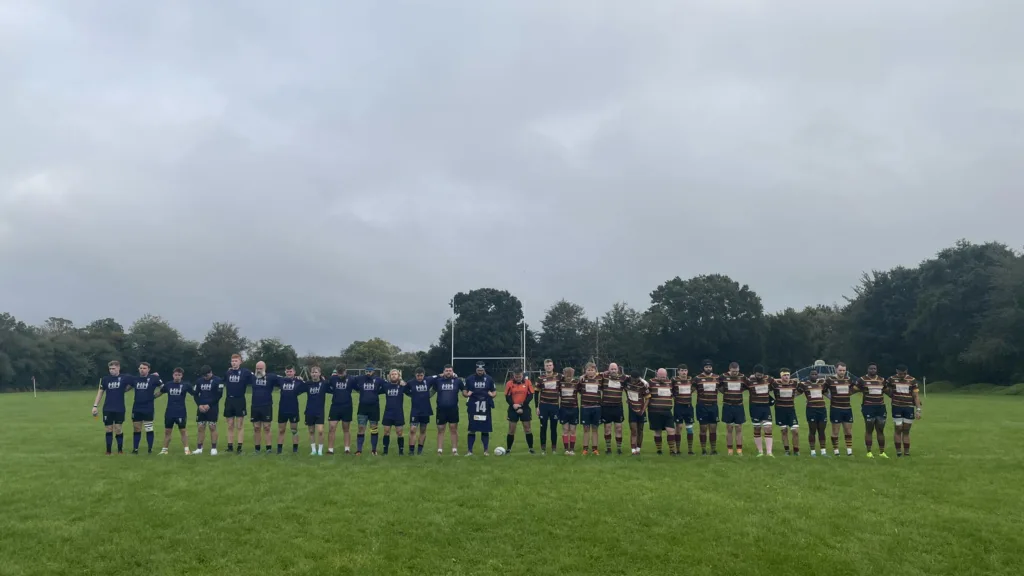 Dereham & Norwich Rugby Club paying their respects yesterday.