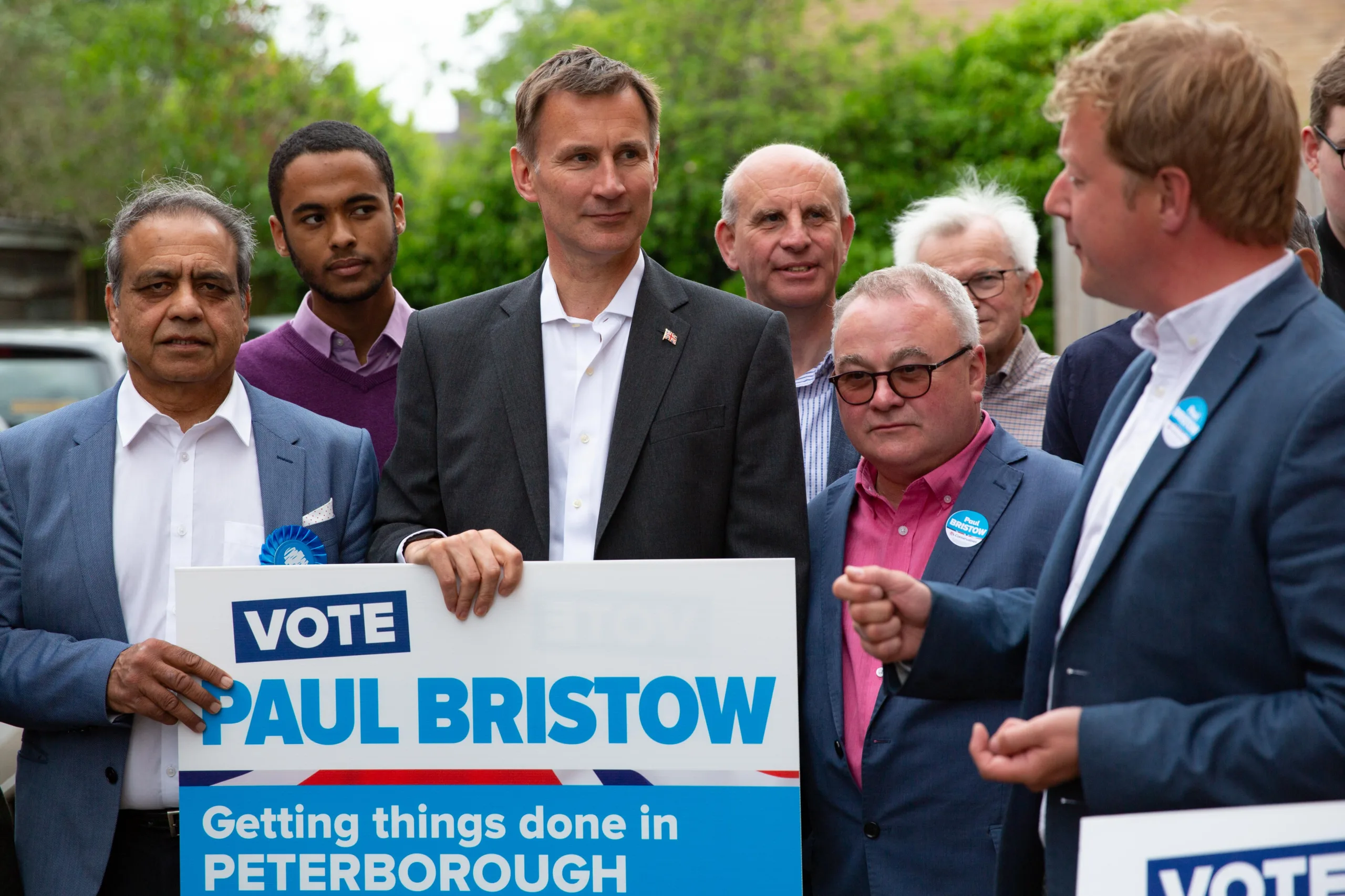 The then Secretary of State and MP Jeremy Hunt visited Peterborough in 2019. Pictured here at Conservative Association HQ, Peterborough, with Paul Bristow and Cllr Wayne Fitzgerald Thursday 30 May 2019. Picture by Terry Harris.