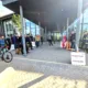 Cambridgeshire Fire Brigade Union stage protest outside New Shire Hall, Alconbury, over cuts to crews they say could ‘end in tragedy’. PHOTO: Cambs FBU