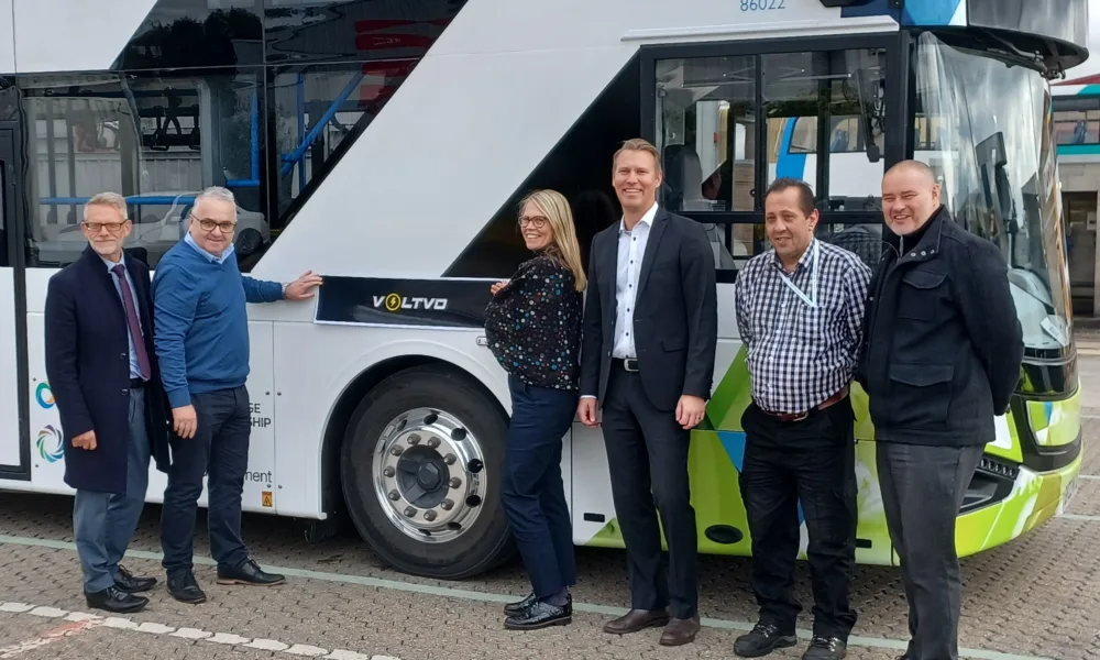 l-r: Darren Roe, Phil Fletcher, Marie Carlsson, Niklas Emlind Vahul, Andy Fisher and Terry Absalom