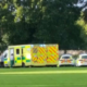 Medical and emergency services assistance at Wisbech Rugby Club today PHOTO: CambsNews reader