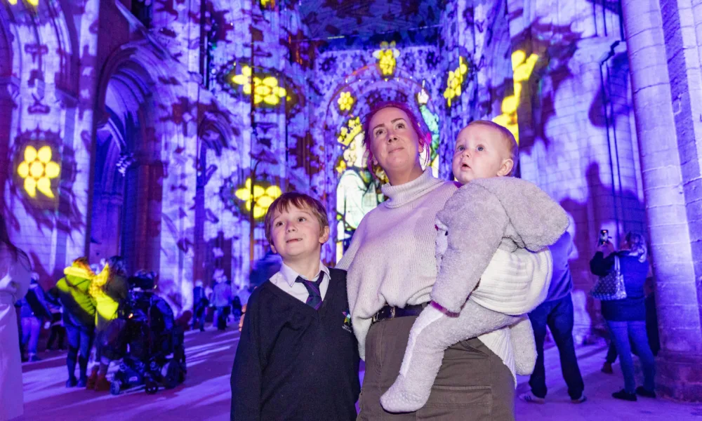 Luxmuralis presents The Manger at Peterborough Cathedral, “an all-age multi-sensory display guaranteed to be enjoyed by every generation”. PHOTO: Terry Harris