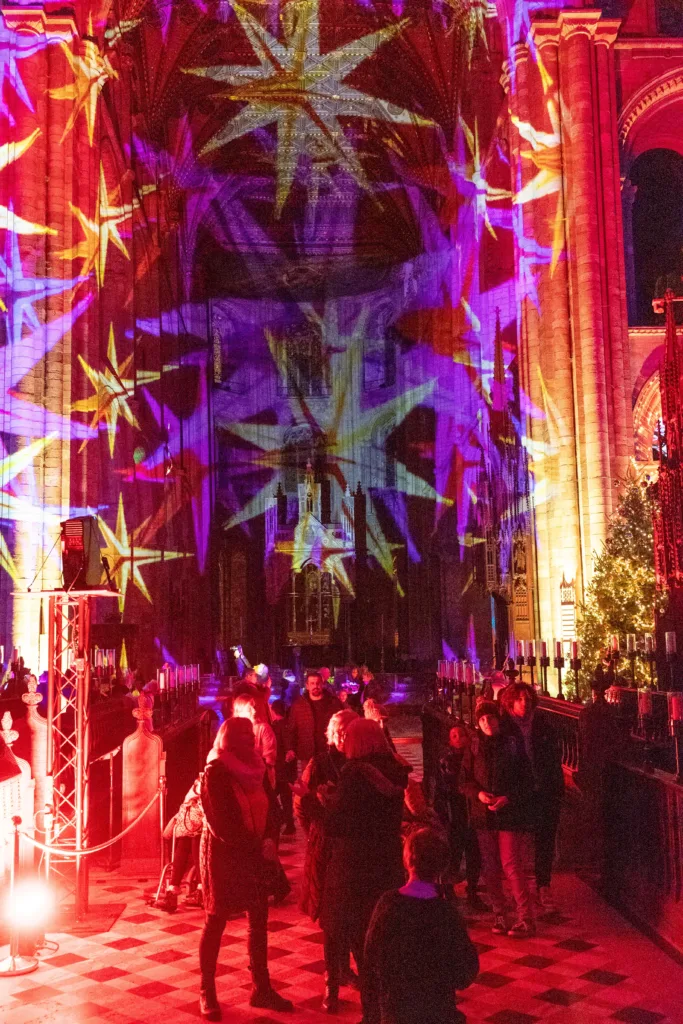 Luxmuralis presents The Manger at Peterborough Cathedral, “an all-age multi-sensory display guaranteed to be enjoyed by every generation”. PHOTO: Terry Harris