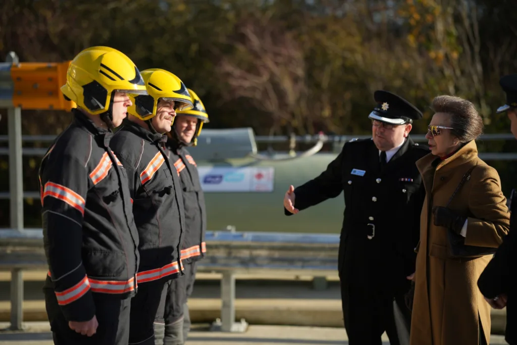 Historic day for Huntingdon as HRH The Princess Royal officially opened the new fire station and Cambs fire and rescue training centre