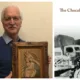 Author Bryan Wiles, with the copy that he carved of the Tadeusz Zielinski icon, the Mother of God Victorious, which was displayed at the altar before all the battles of the Second Polish Corps and front cover of the book