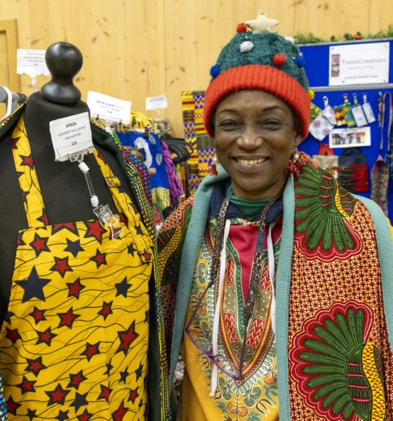 Christmas market at Cambourne organised by South Cambridgeshire District Council. Photo: David Johnson