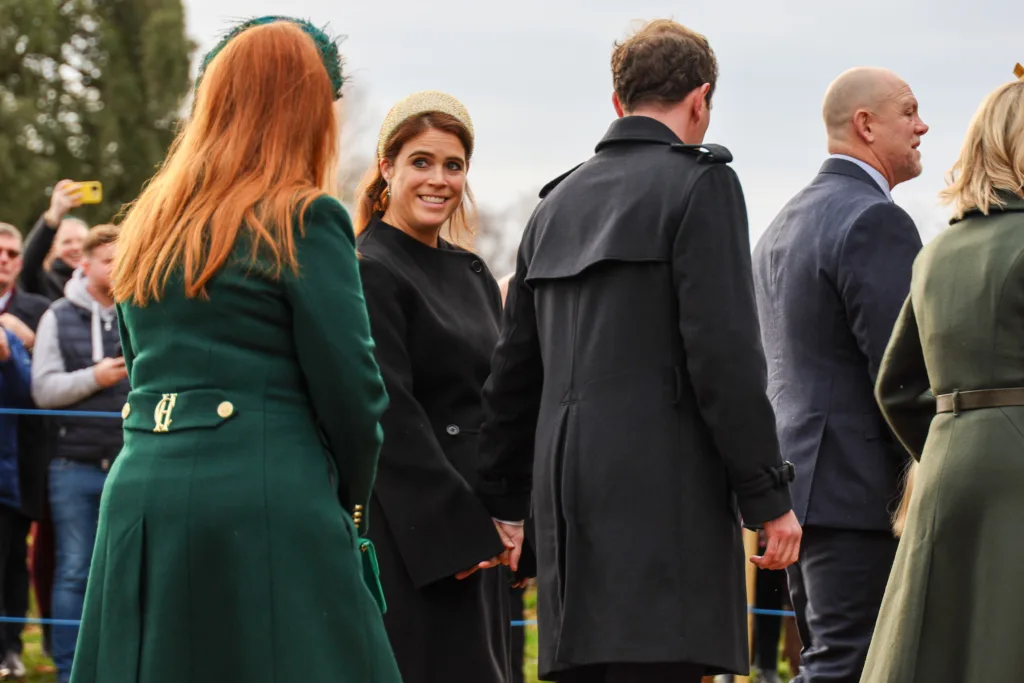 Photos of the Royal Party, and waiting visitors, at Sandringham on Christmas Day. PHOTO: Wisbech Tweet 