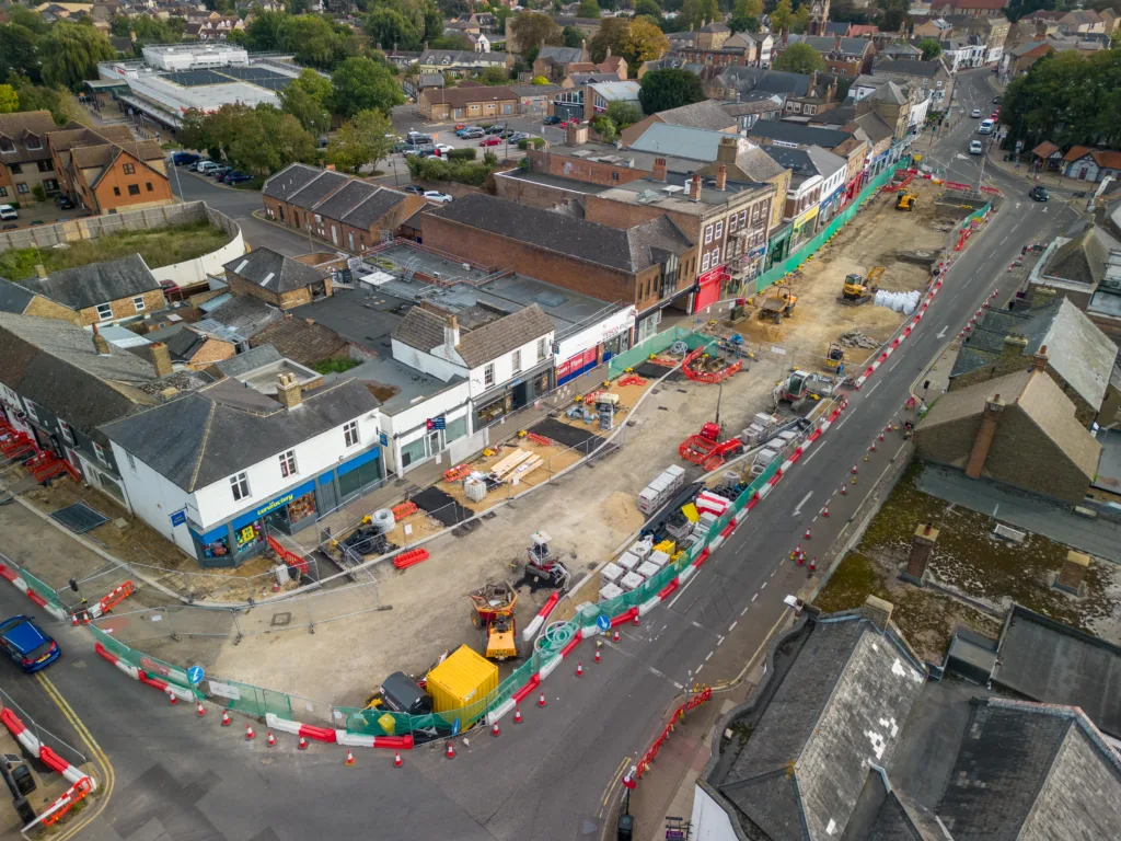 Public loos in March top right - now to be demolished as part of wider regeneration scheme 