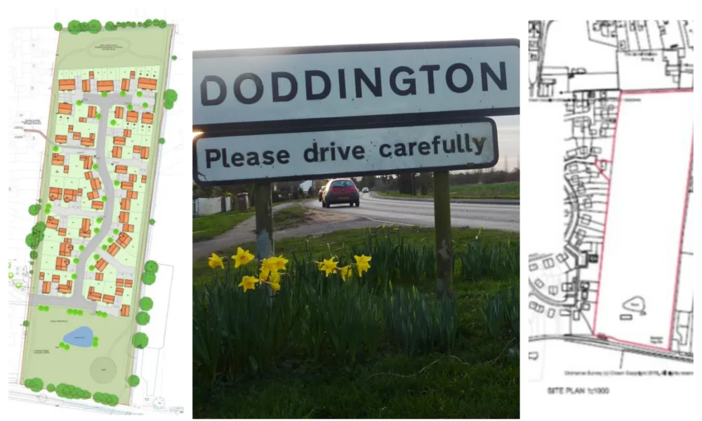 Layout of the 47 homes proposed for the village of Doddington near March. Villagers had opposed the new estate but the Planning Inspectorate over ruled a council decision