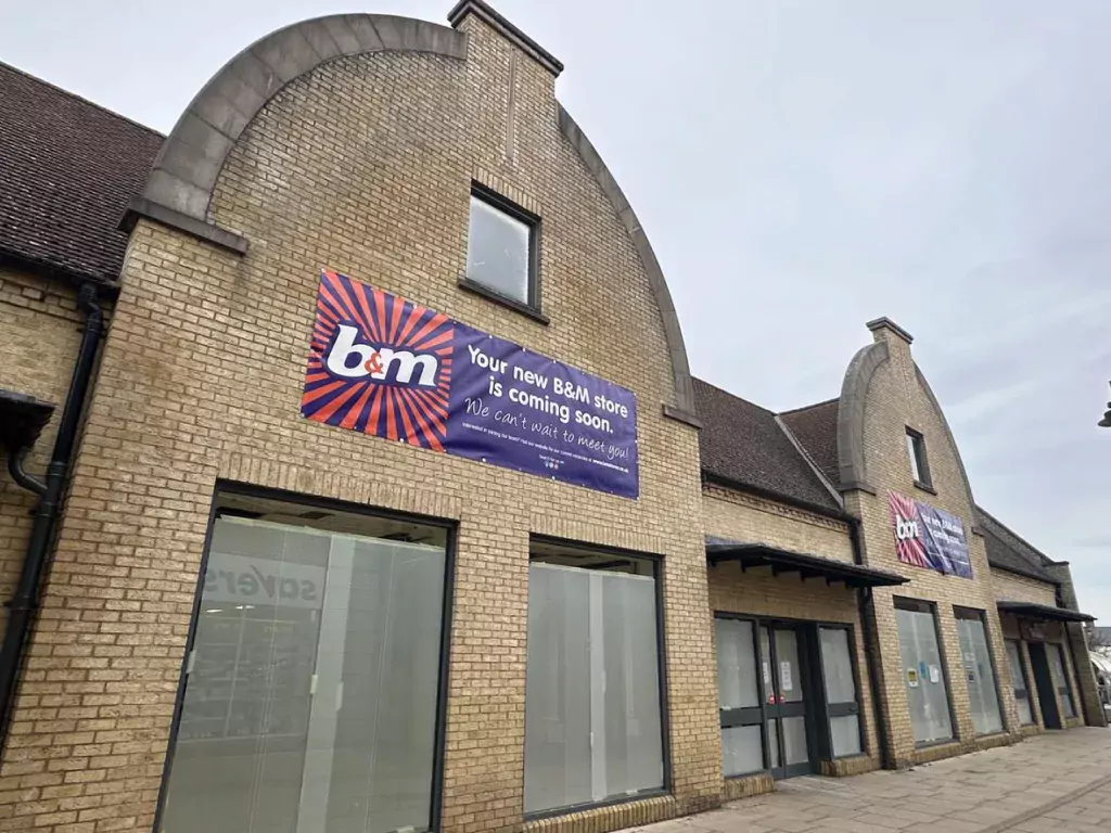 The new B&M store in the Cloisters, Ely, taking shape. PHOTO: Walter Gunston 