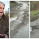 MP Steve Barclay and photos showing part of the issues affecting Hook Road, Wimblington