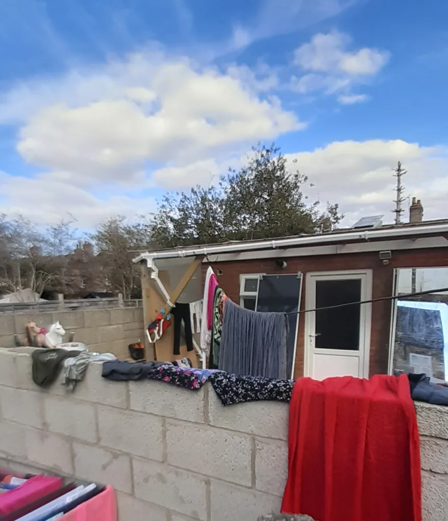 Peterborough City Council housing officials discovered the small building in Clarence Road was being rented to a family of nine, including five children