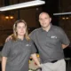 Professional snooker player Joe and his partner Penny Richardson on the opening day of Joe Perry’s Snooker and Pool Palace, in Chatteris