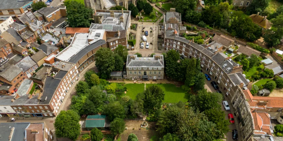 Consultants visualised a new visitor centre for Wisbech Castle “with main entrance, cafe, orientation and information point and facilities will be located at the north edge of the Castle Gardens”. PHOTO: Terry Harris