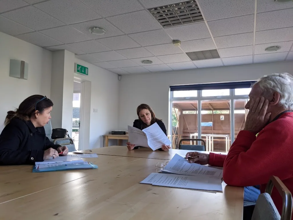 MP Lucy Frazer posted a photo of her meeting Bottisham Parish Council about the proposed Bottisham Retirement Village, which was approved by the Planning Inspectorate